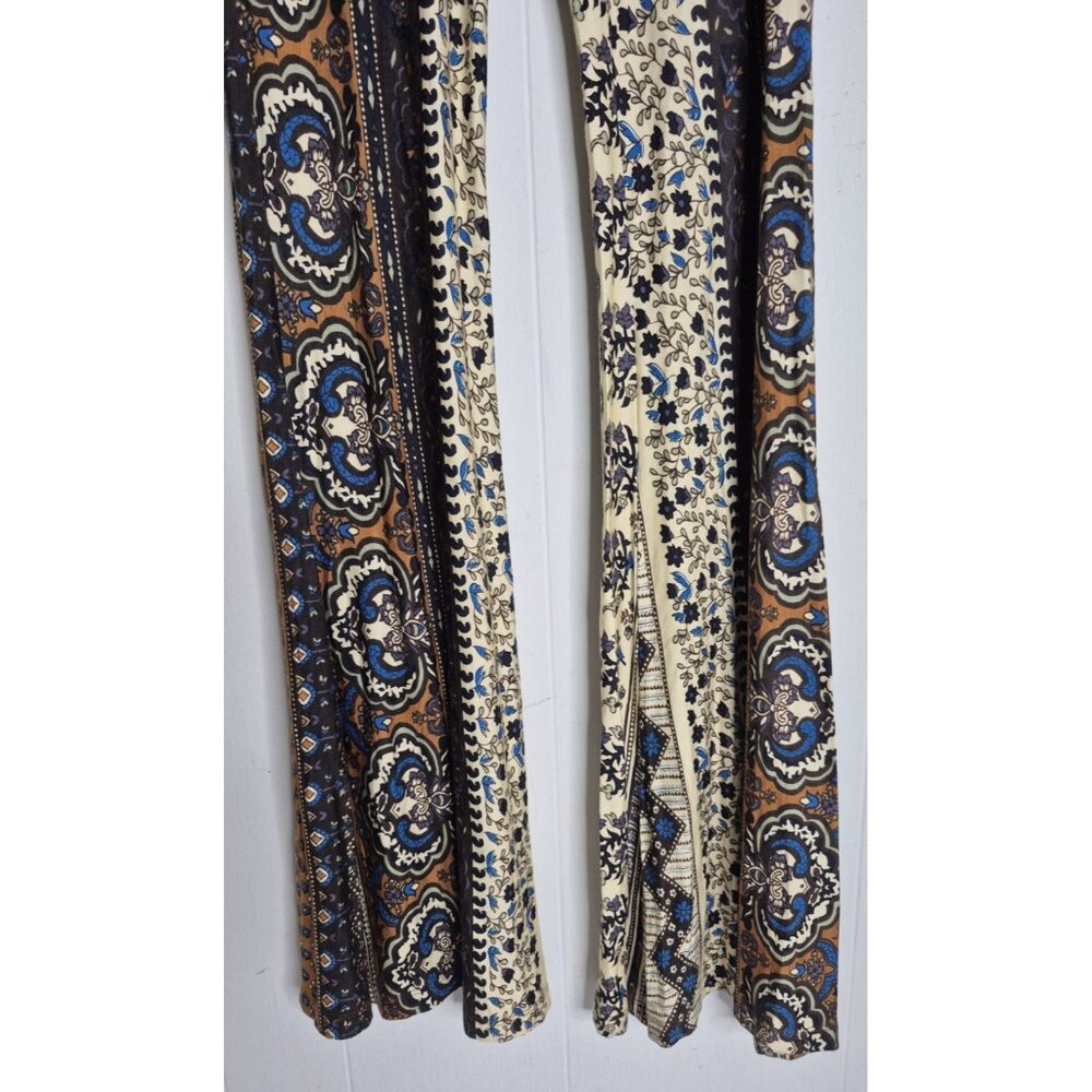 Novella Royale Janis Boho Floral Bell Bottoms Pants Size Small - Picture 2 of 6
